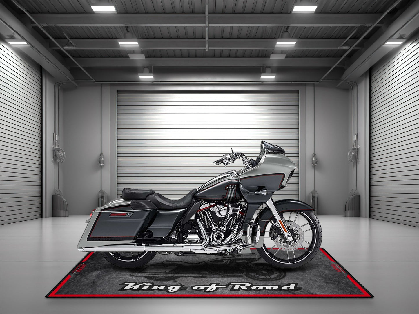 MPM Motorcycle Mat for Cruiser Motorcycle "King of Road" - MM7268