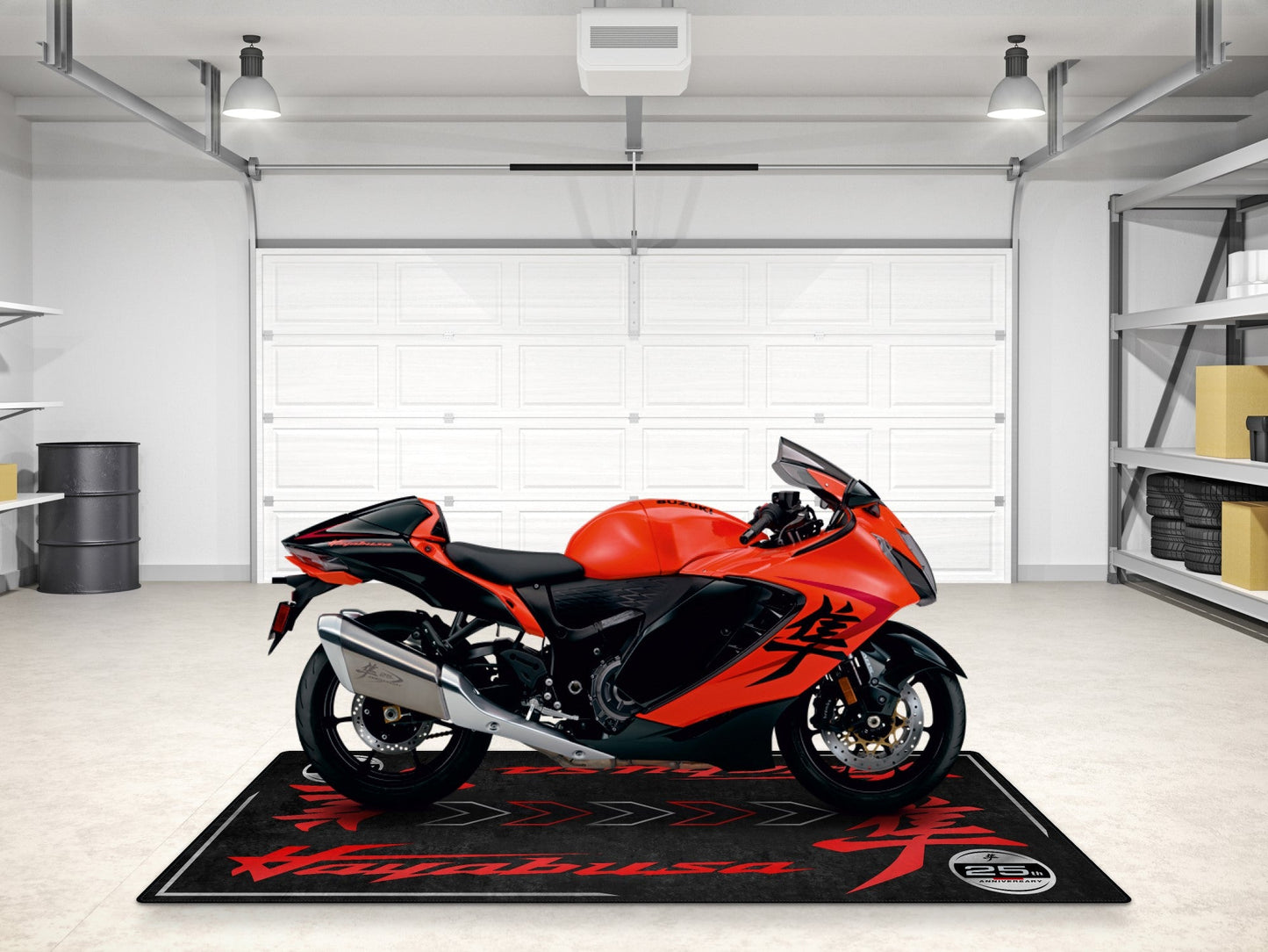 MPM Motorcycle Mat for Suzuki Hayabusa 25th Anniversary Edition - MM7352