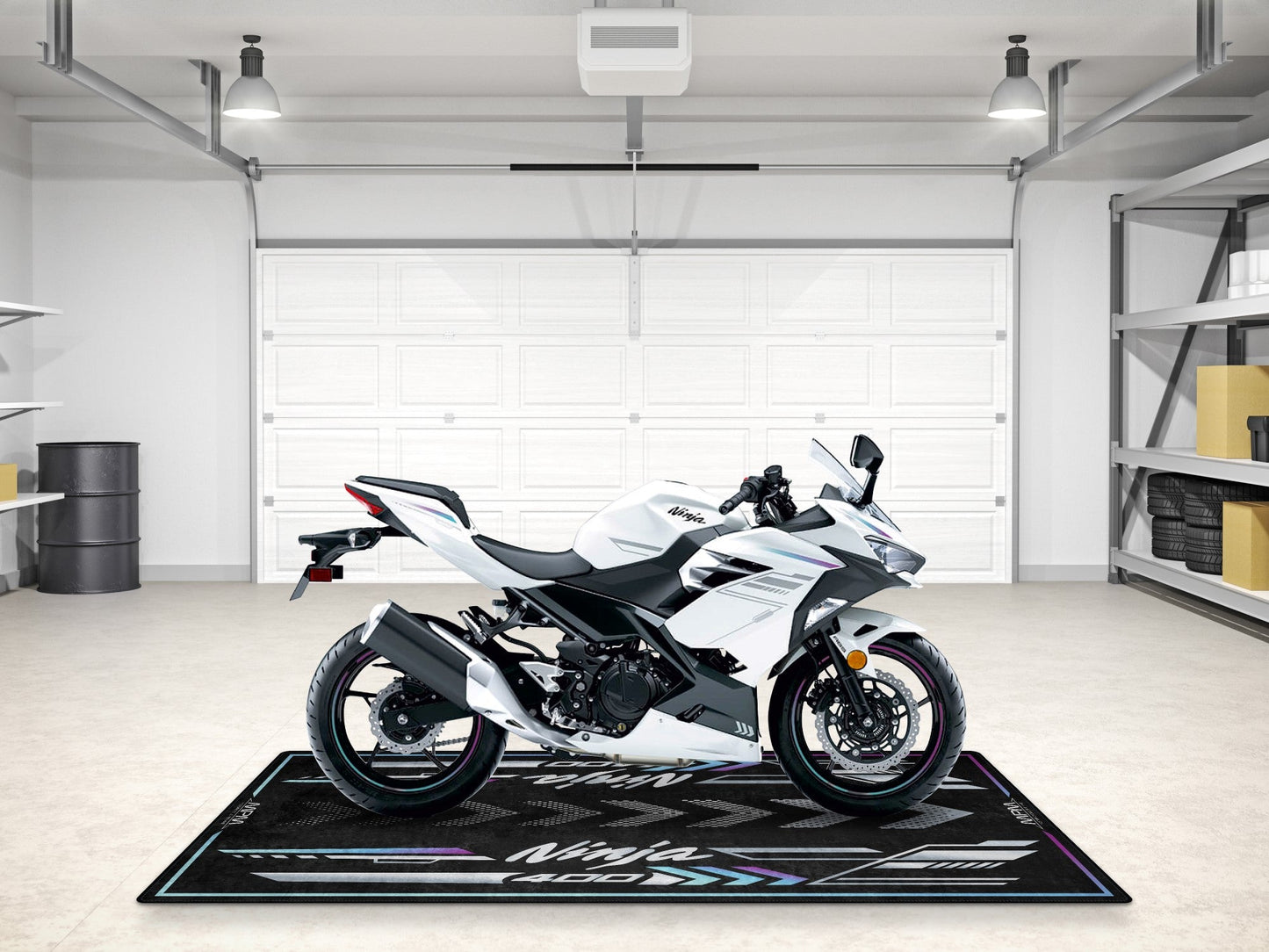 MPM Motorcycle Mat for Kawasaki Ninja 400 - MM7386