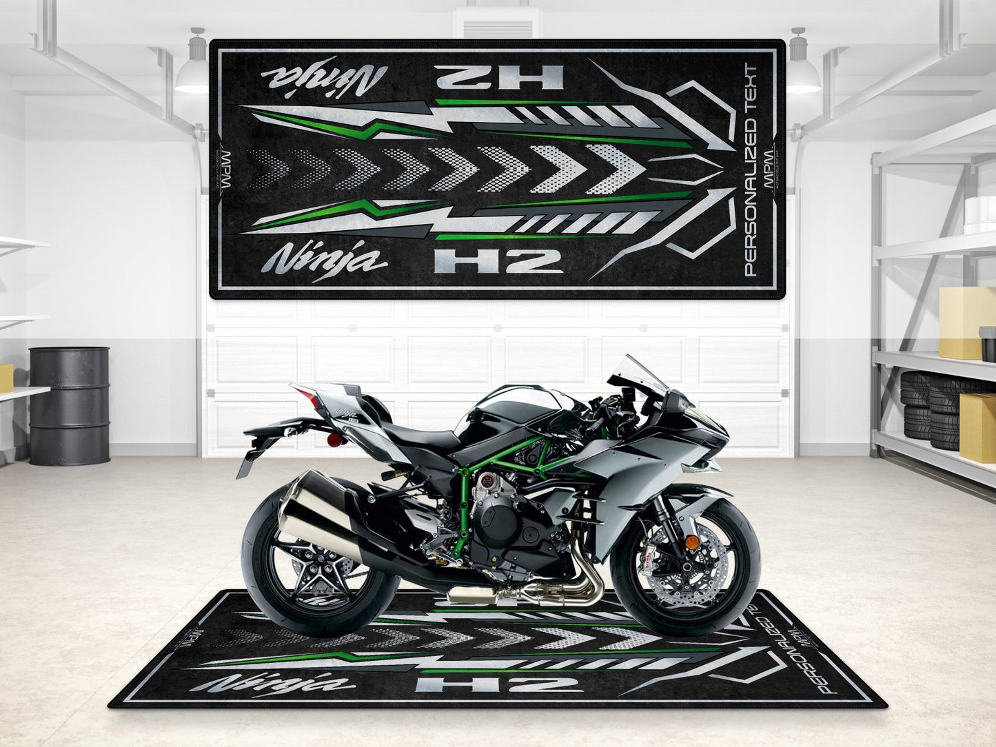 MPM Motorcycle Mat for Kawasaki Ninja H2 - MM7405