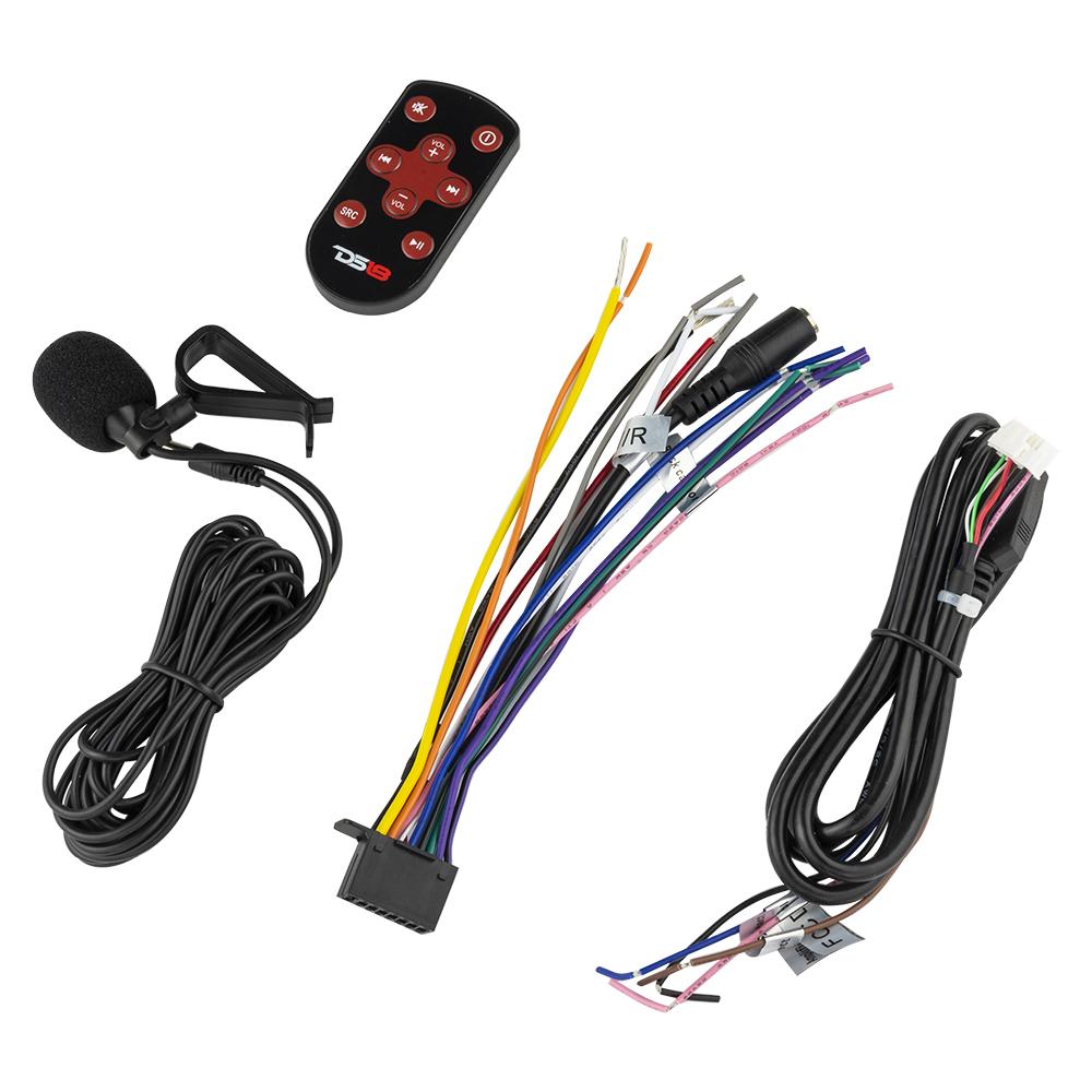 6.9" Touchscreen Double-DIN Headunit with DVD, Bluetooth, USB and Mirror Link