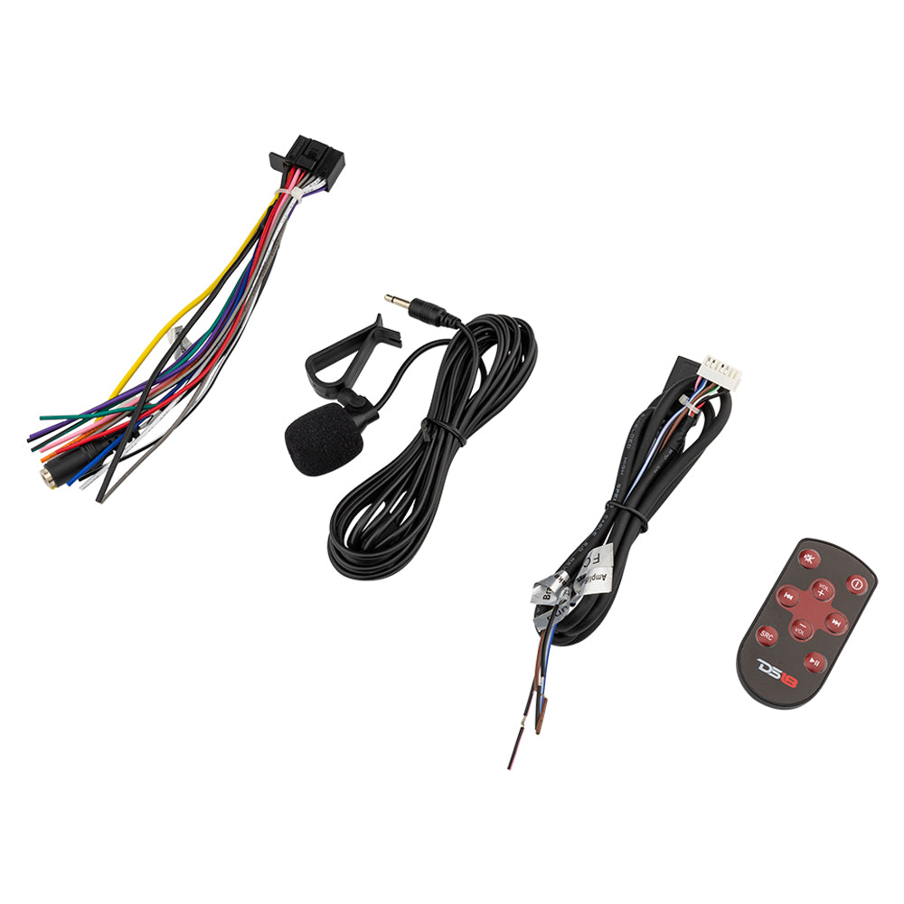 6.9" Touchscreen Mechless Double-DIN Headunit with Bluetooth, USB, Mirror Link And Car play