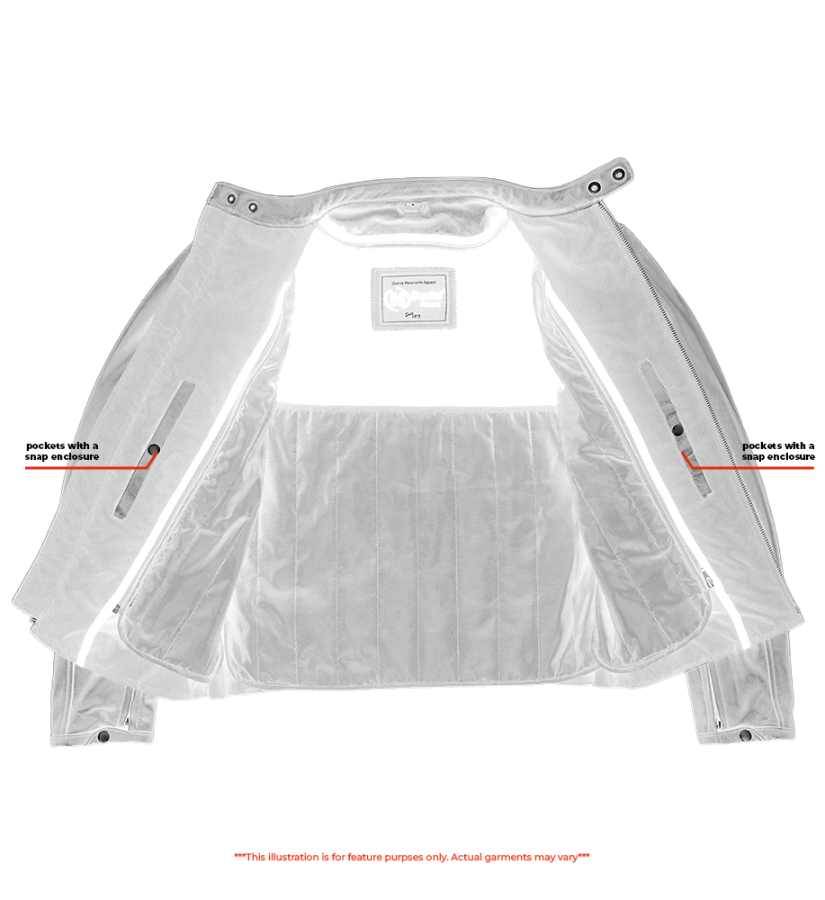 Men's Lightweight Drum Dyed Naked Lambskin Jacket - Black