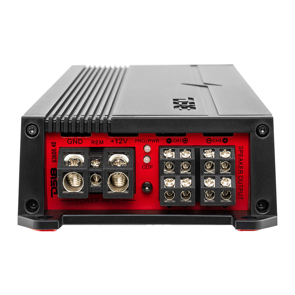 GEN-X Full-Range Class D 4-Channel Amplifier 4 x 300 Watts Rms @ 4-ohm