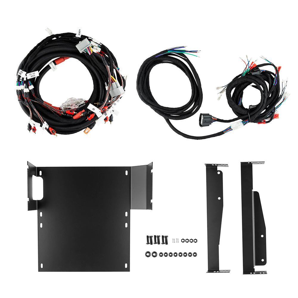 Jeep JK Plug and Play Harness for JK-SBAR Overhead Bar System, Amplifier and SQBASS Underseat Subwoofer
