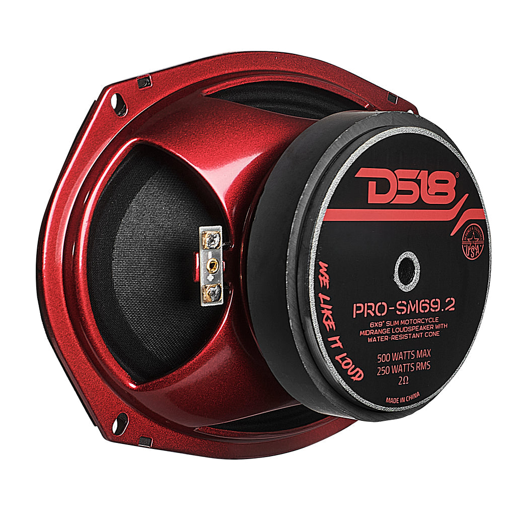 PRO 6x9" Shallow Water resistant Mid-Range Loudspeaker 250 Watts Rms 2-Ohm