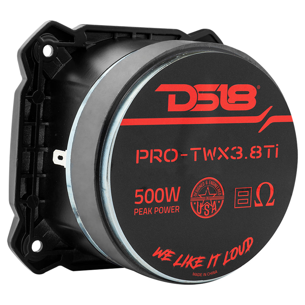 3.8" Super Bullet Tweeter 250 Watts 1.5" Titanium 8-Ohm Vc