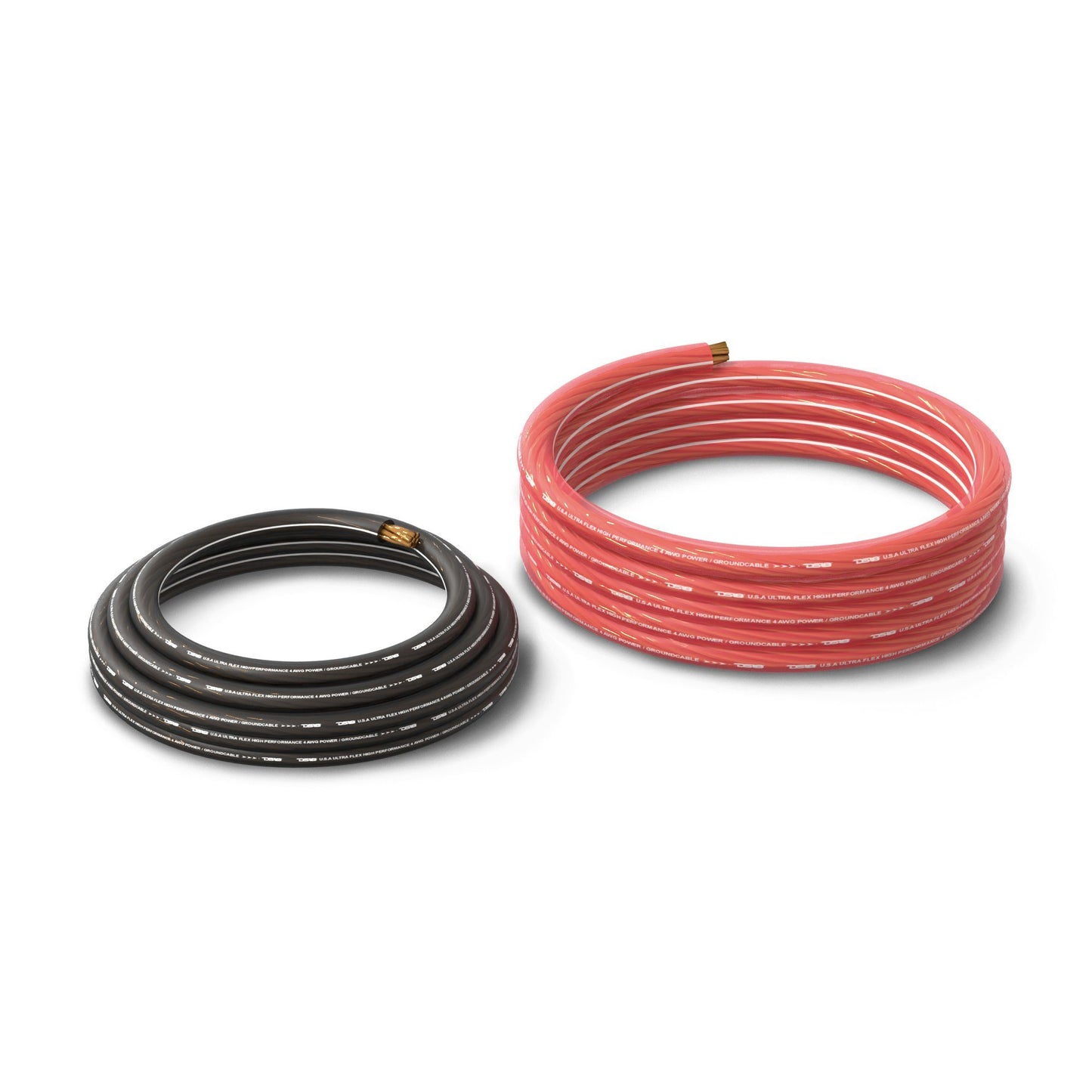 DS18 PW-OFC4GA-5BK/20RD 4-GA Ultra Flex OFC Ground Power Cable 5 Ft Black and 20 Ft Red Kit