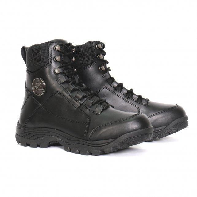 Hot Leathers Men's Black Leather Swat Style Lace Up Boots BTM1010
