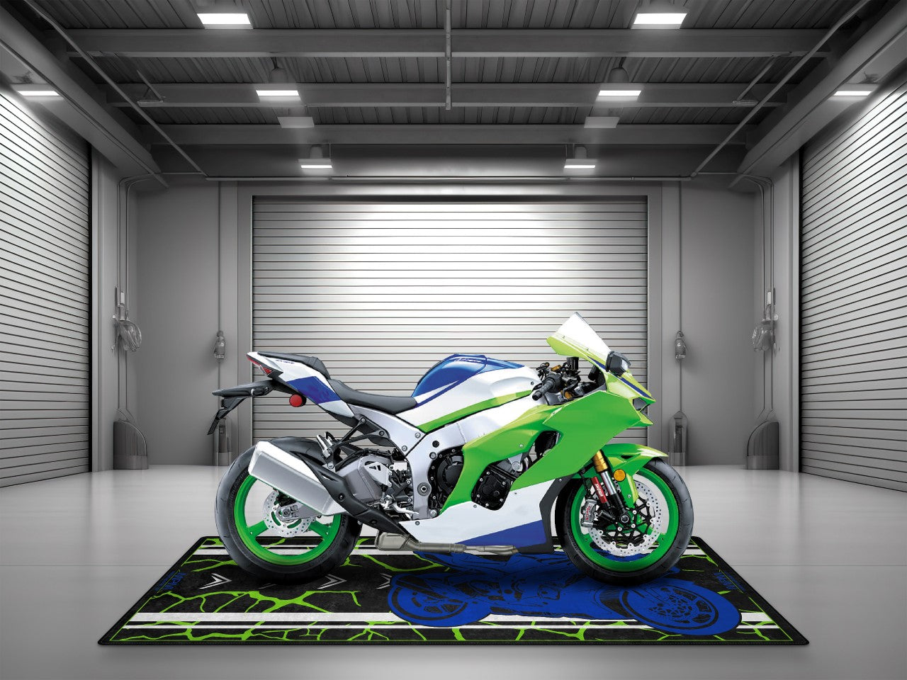 MPM Motorcycle Mat for Kawasaki - U202