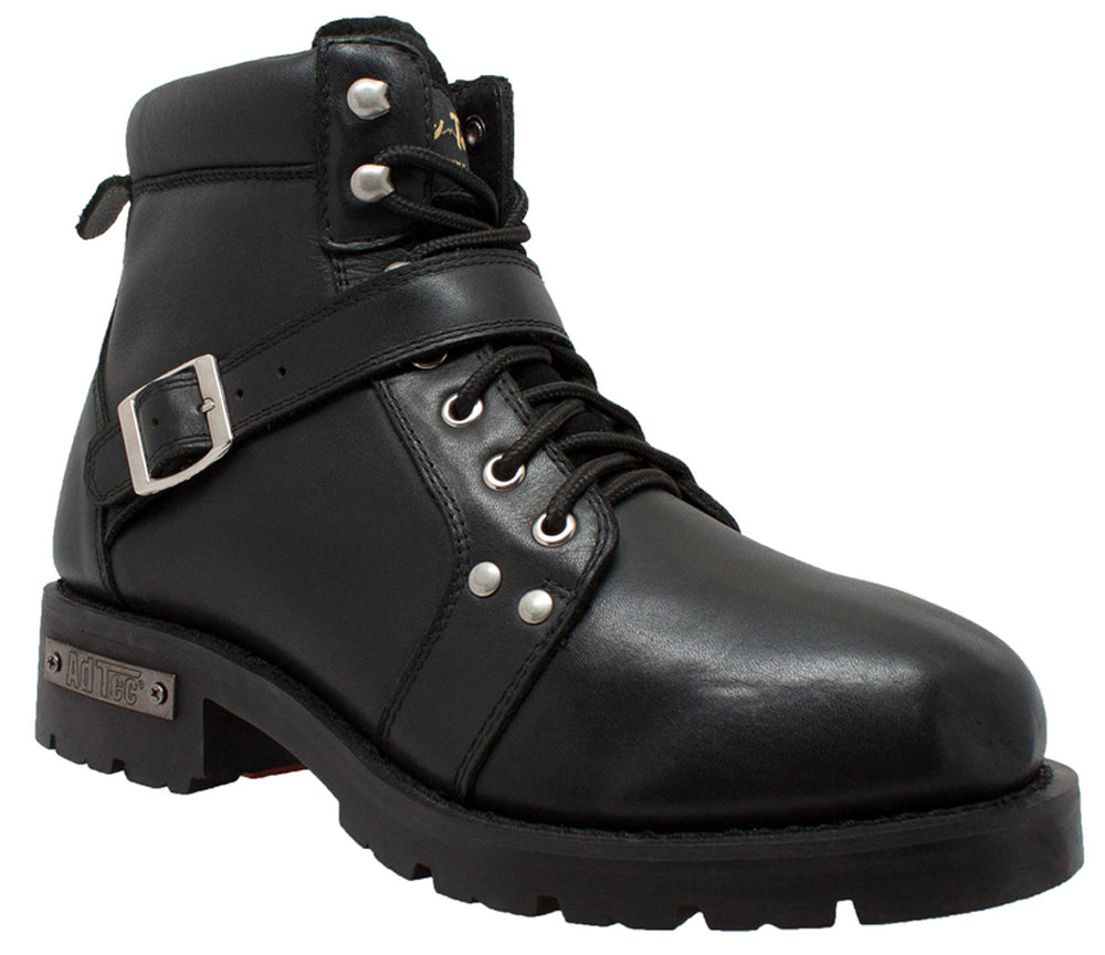 Edgewalker Men's 6" Black Motorcycle Boots