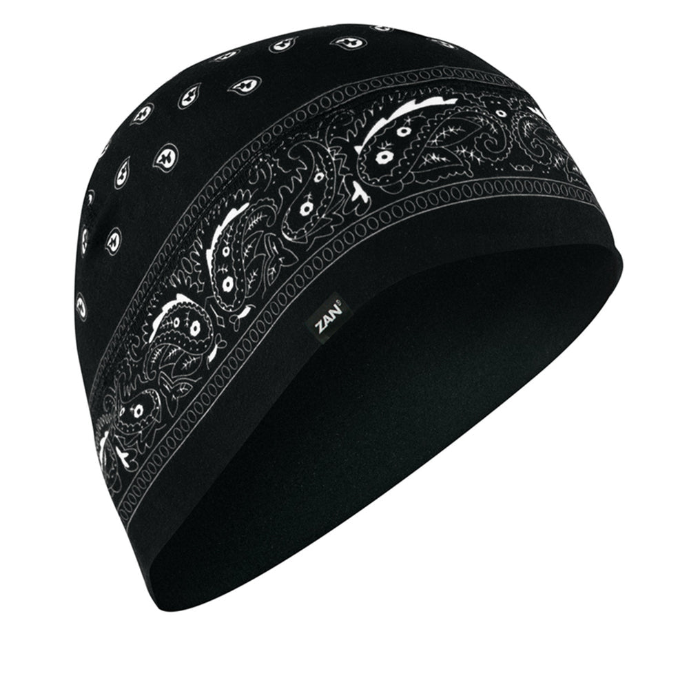 WHLL11 Helmet Liner/Beanie SportFlex(tm) Series, Black Paisley