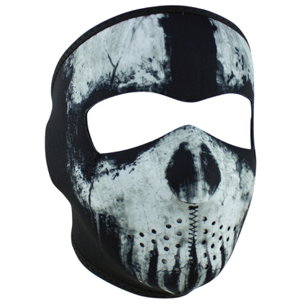 WNFM49 ZAN® Full Mask- Neoprene- Skull Ghost