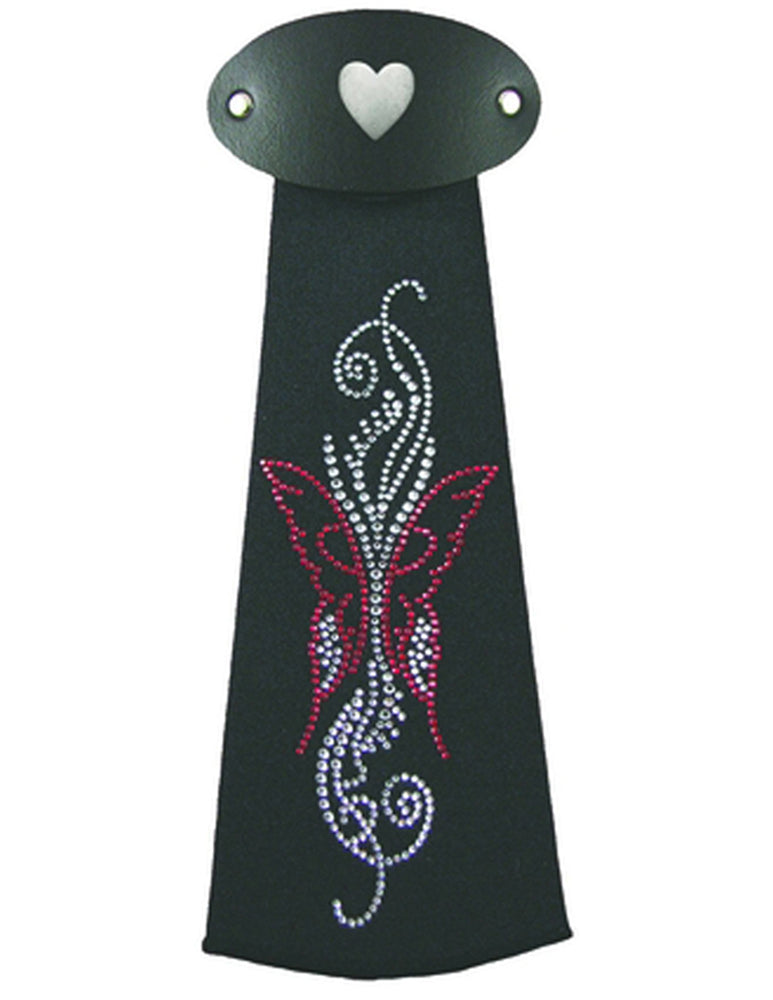 J76IJ2 Red Butterfly Hairtube