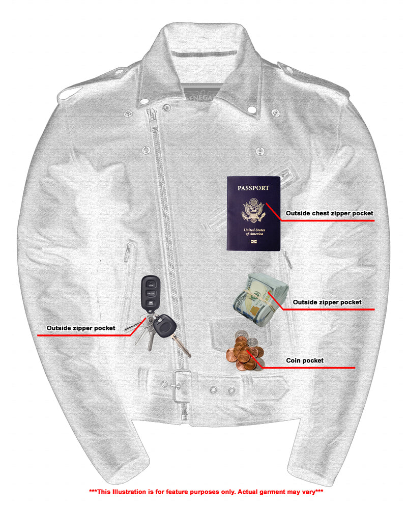 Freedom Rider Black Men's Leather Jacket – Eagle Embossed