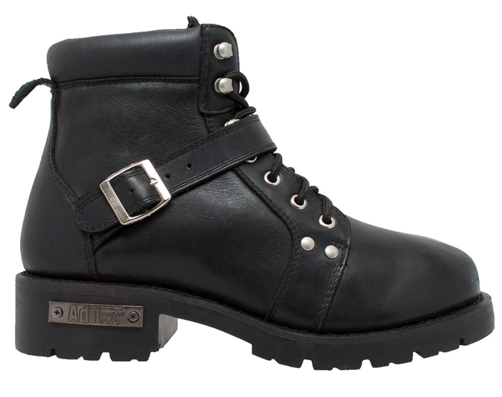 Edgewalker Men's 6" Black Motorcycle Boots