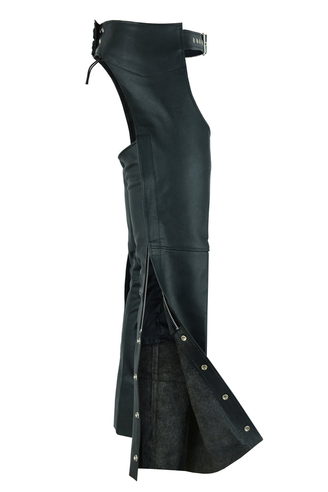 Unisex Basic Coin Pocket Leather Chaps