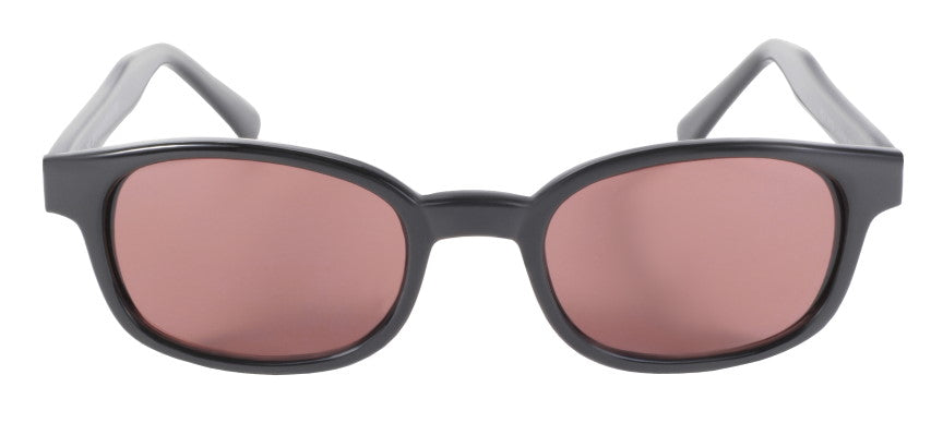 1212 X - KD'S MATTE BLK FRAME/ROSE LENS