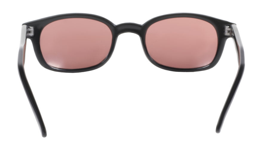 1212 X - KD'S MATTE BLK FRAME/ROSE LENS