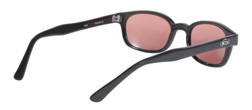 1212 X - KD'S MATTE BLK FRAME/ROSE LENS
