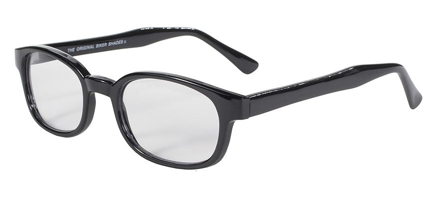 115 X - KD'S BLK FRAME/CLEAR LENS