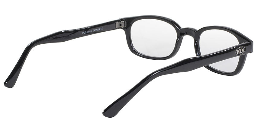 115 X - KD'S BLK FRAME/CLEAR LENS