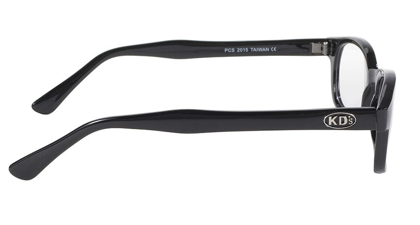 115 X - KD'S BLK FRAME/CLEAR LENS