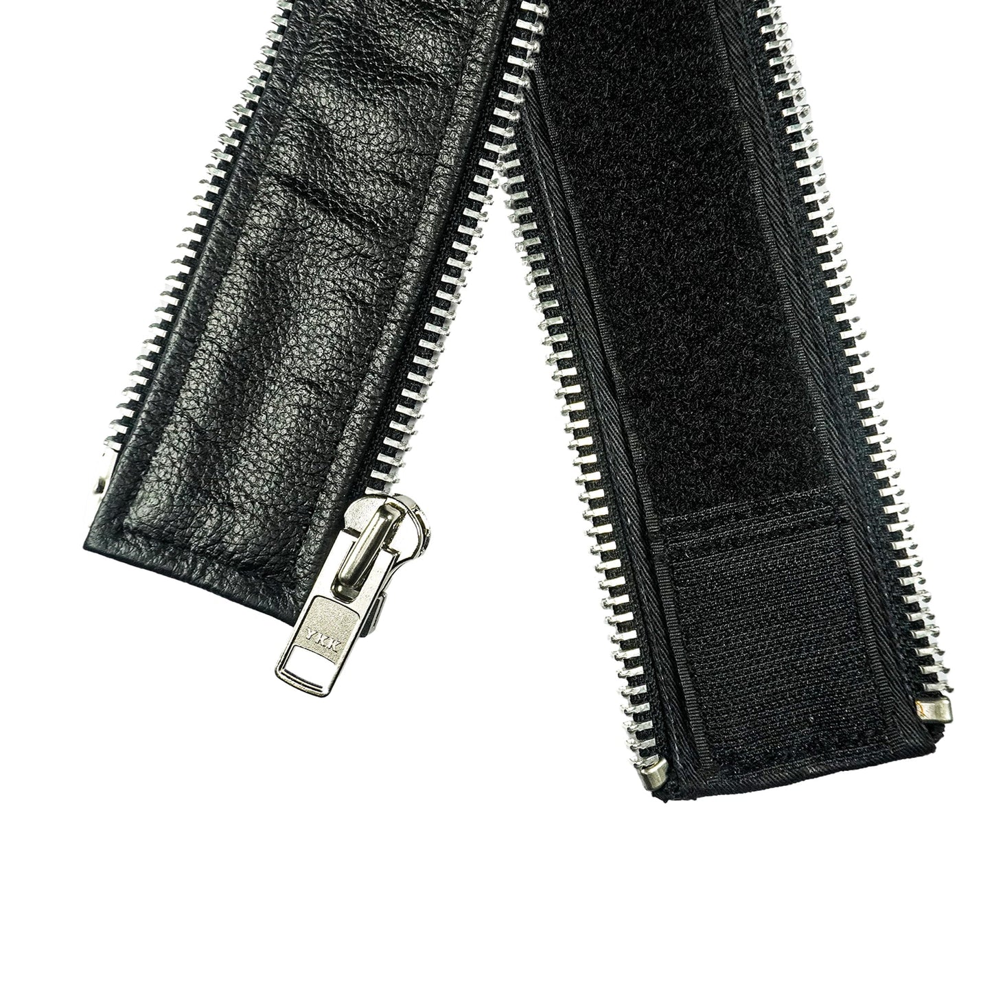 VXP51 Men's Black Universal Vest Expander Panel with Silver Aluminum Zip