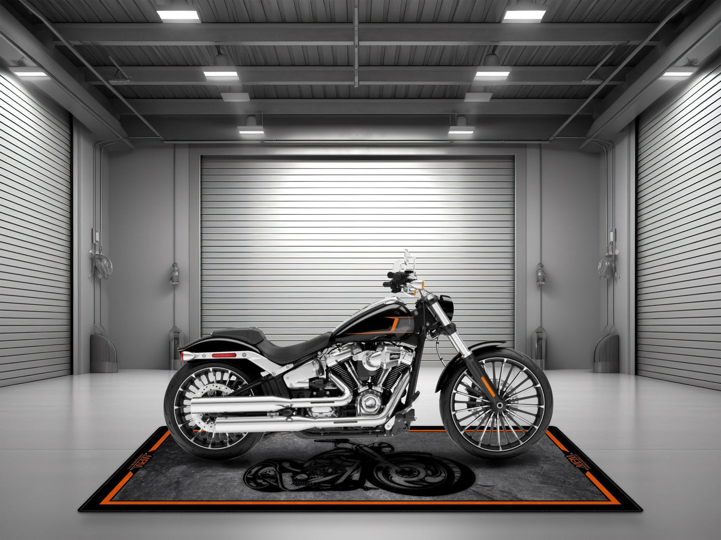 MPM Motorcycle Mat Design for Chopper Motorcycle  - MM7208