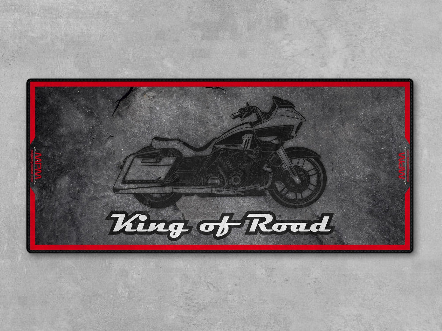 MPM Motorcycle Mat for Cruiser Motorcycle "King of Road" - MM7268