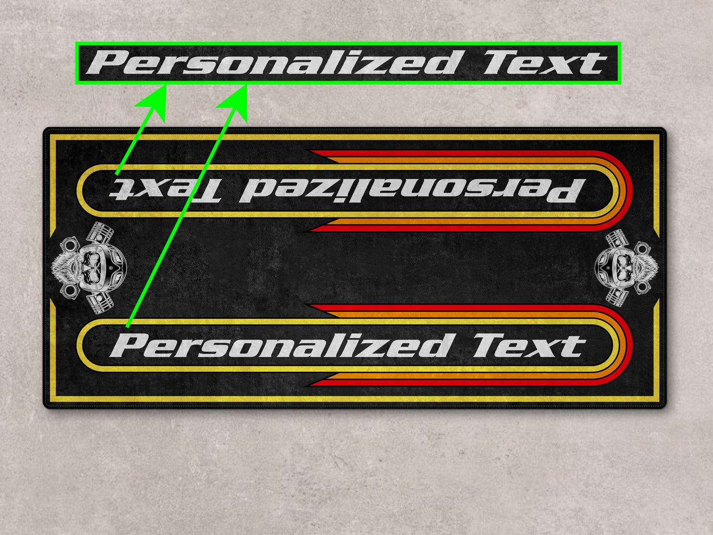 MPM Motorcycle Mat for Cruiser Motorcycle "The Night King" - MM7301