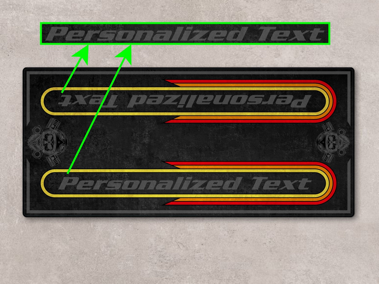 MPM Motorcycle Mat for Cruiser Motorcycle "The Night King" - MM7301