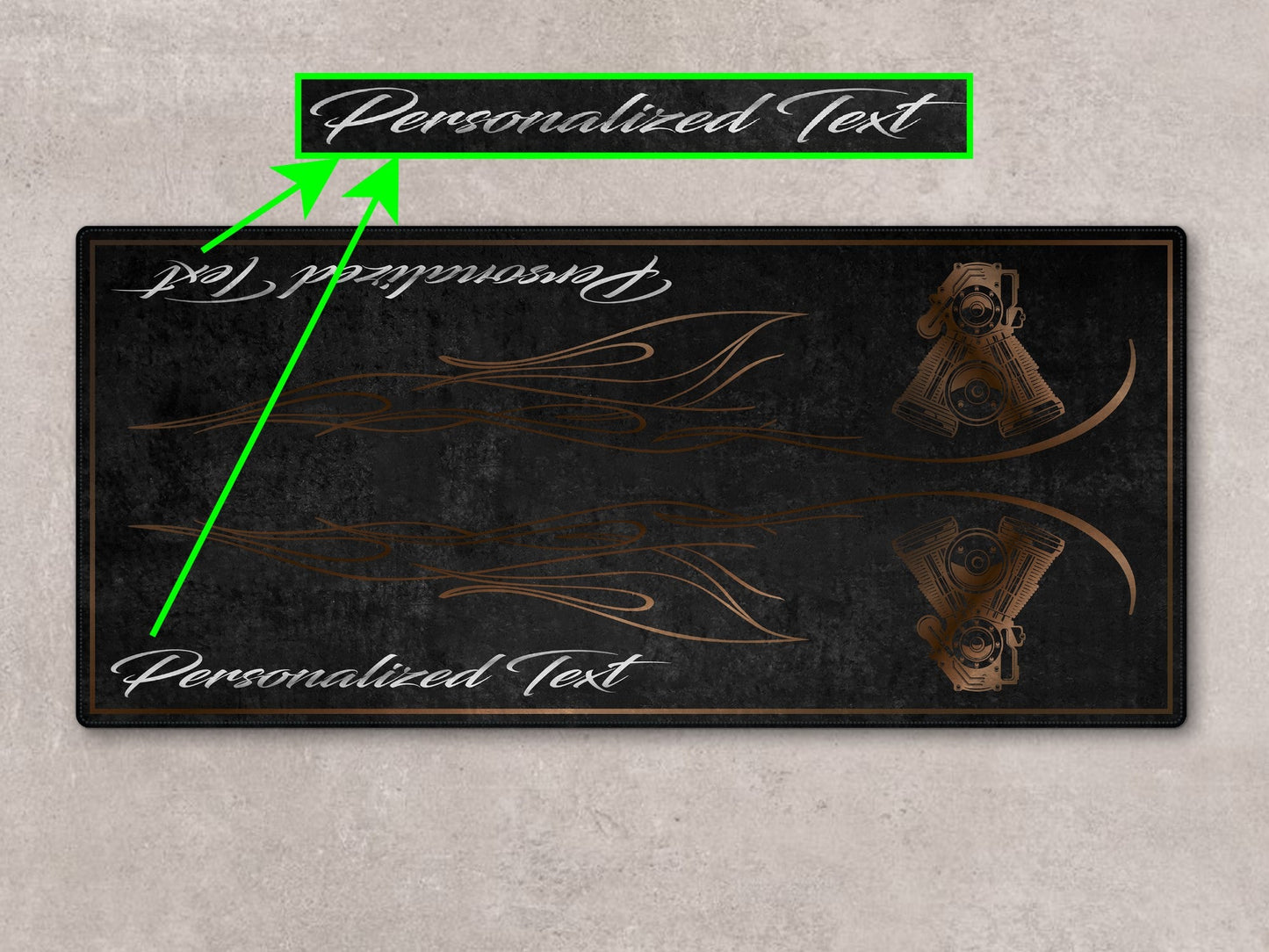 MPM Motorcycle Mat for Cruiser Motorcycle "King of the V-Twins" - MM7302