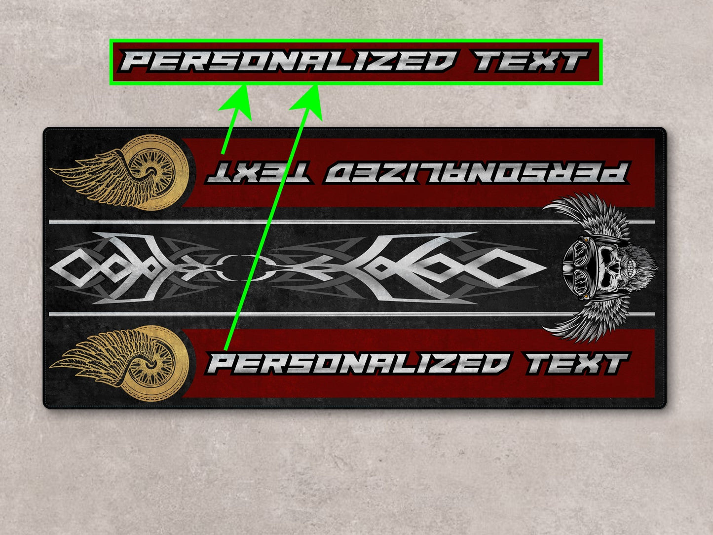 MPM Motorcycle Mat for Cruiser Motorcycle "The Lord of Cool" - MM7308