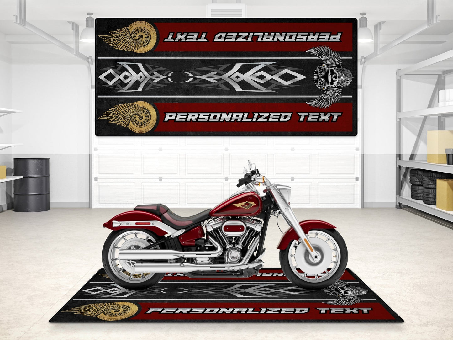 MPM Motorcycle Mat for Cruiser Motorcycle "The Lord of Cool" - MM7308