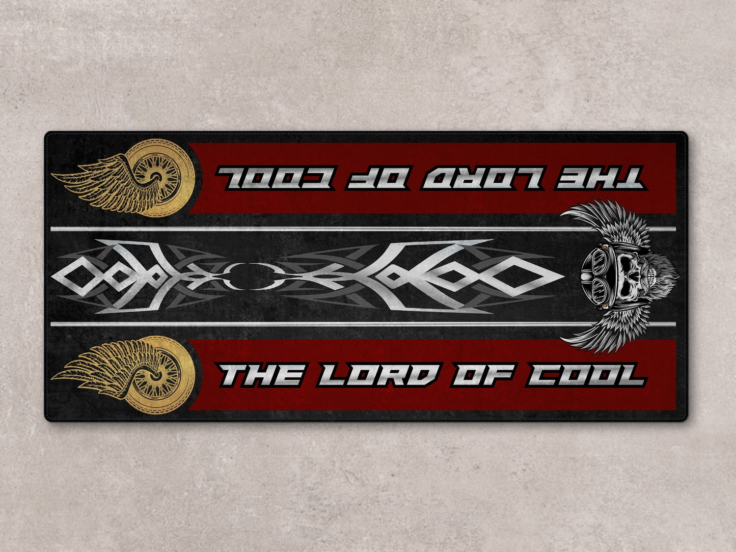 MPM Motorcycle Mat for Cruiser Motorcycle "The Lord of Cool" - MM7308