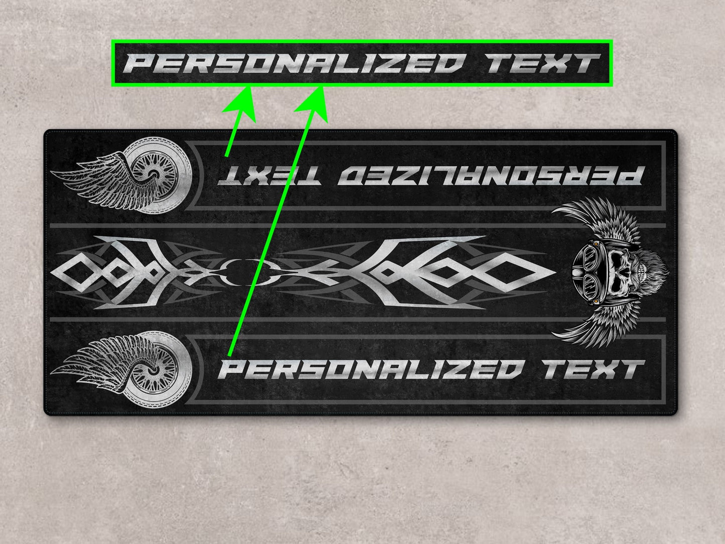 MPM Motorcycle Mat for Cruiser Motorcycle "The Lord of Cool" - MM7308