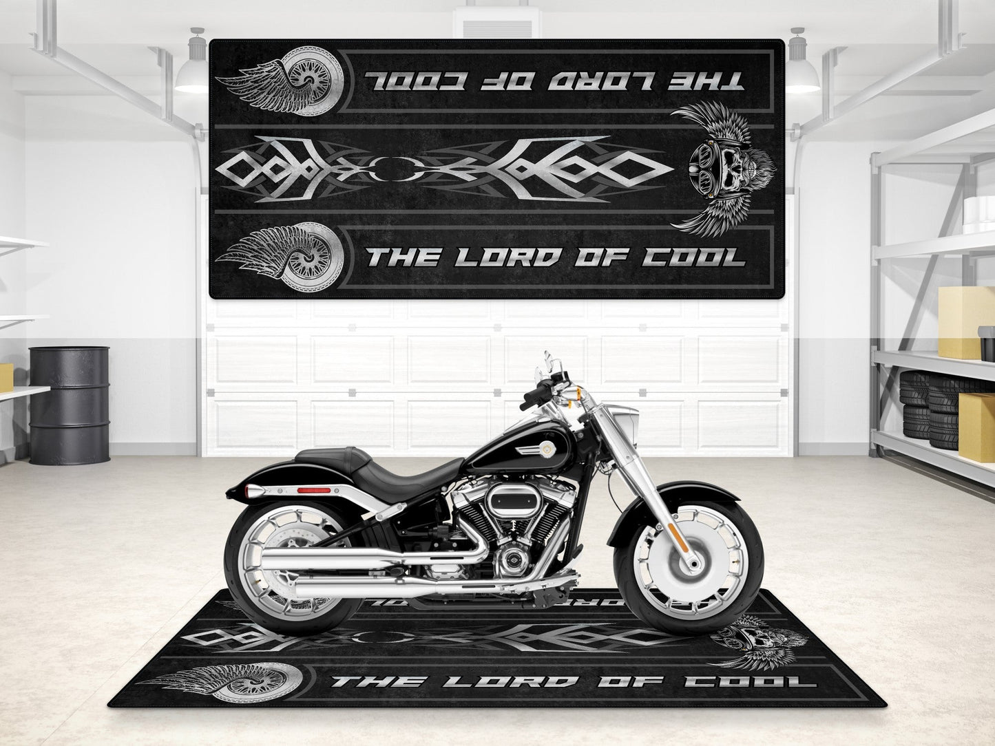 MPM Motorcycle Mat for Cruiser Motorcycle "The Lord of Cool" - MM7308