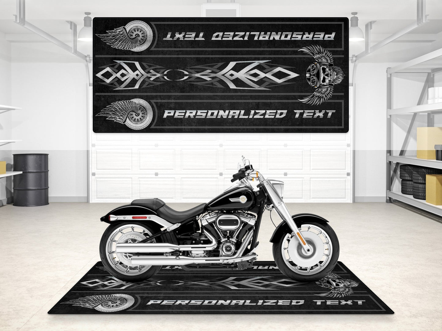 MPM Motorcycle Mat for Cruiser Motorcycle "The Lord of Cool" - MM7308