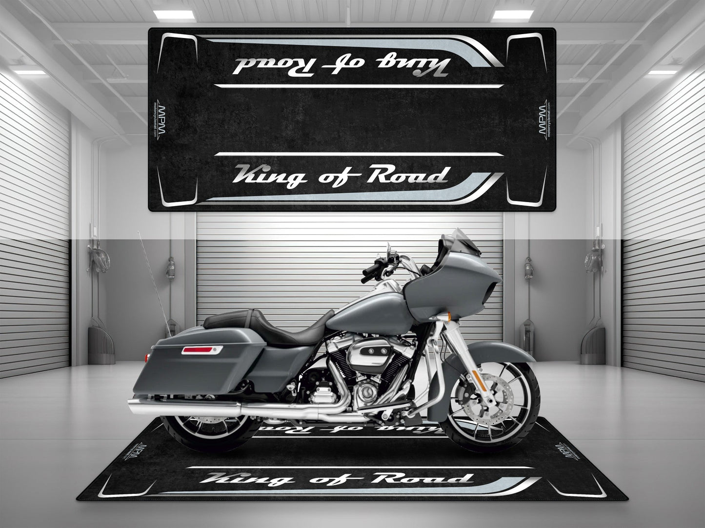 MPM Motorcycle Mat for Cruiser Motorcycle "King of Road" - MM7342