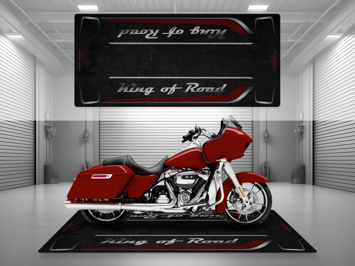 MPM Motorcycle Mat for Cruiser Motorcycle "King of Road" - MM7342