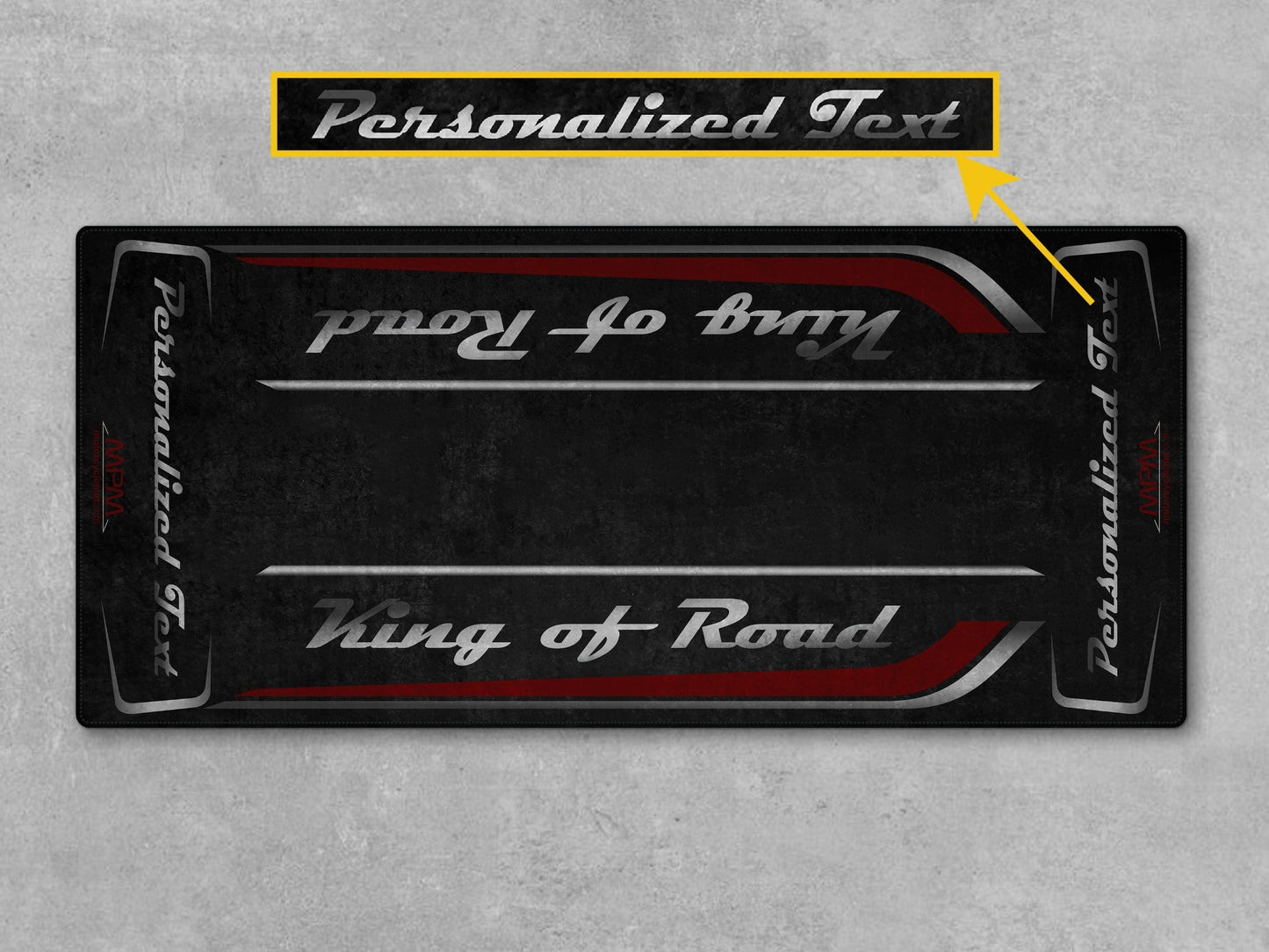 MPM Motorcycle Mat for Cruiser Motorcycle "King of Road" - MM7342