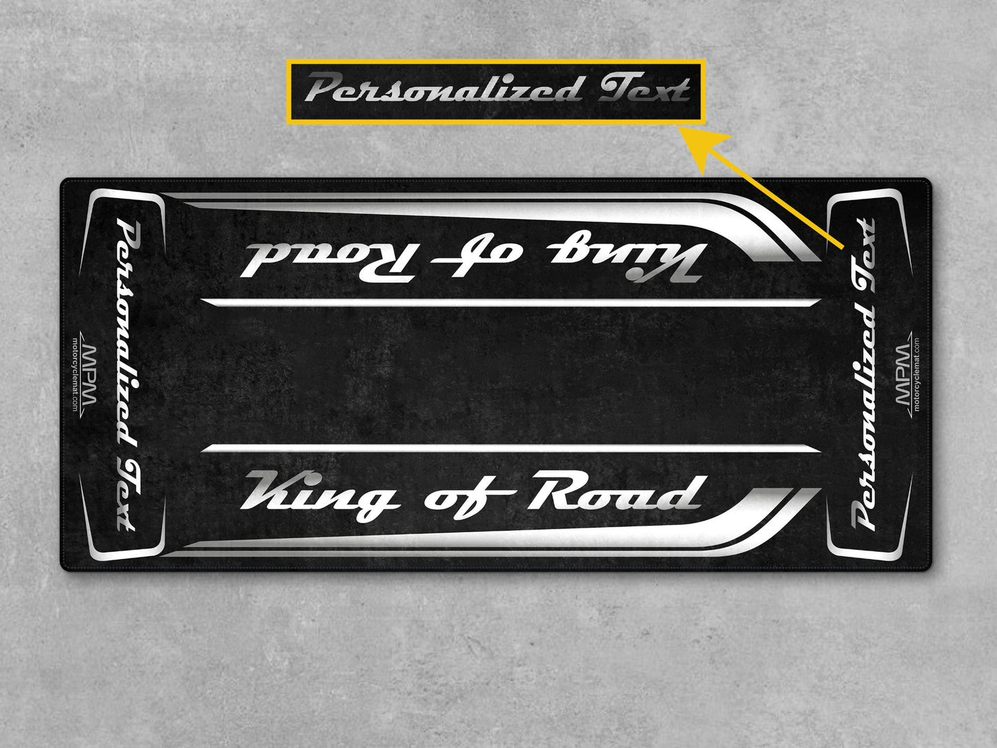 MPM Motorcycle Mat for Cruiser Motorcycle "King of Road" - MM7342