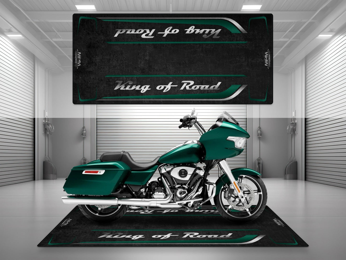 MPM Motorcycle Mat for Cruiser Motorcycle "King of Road" - MM7342