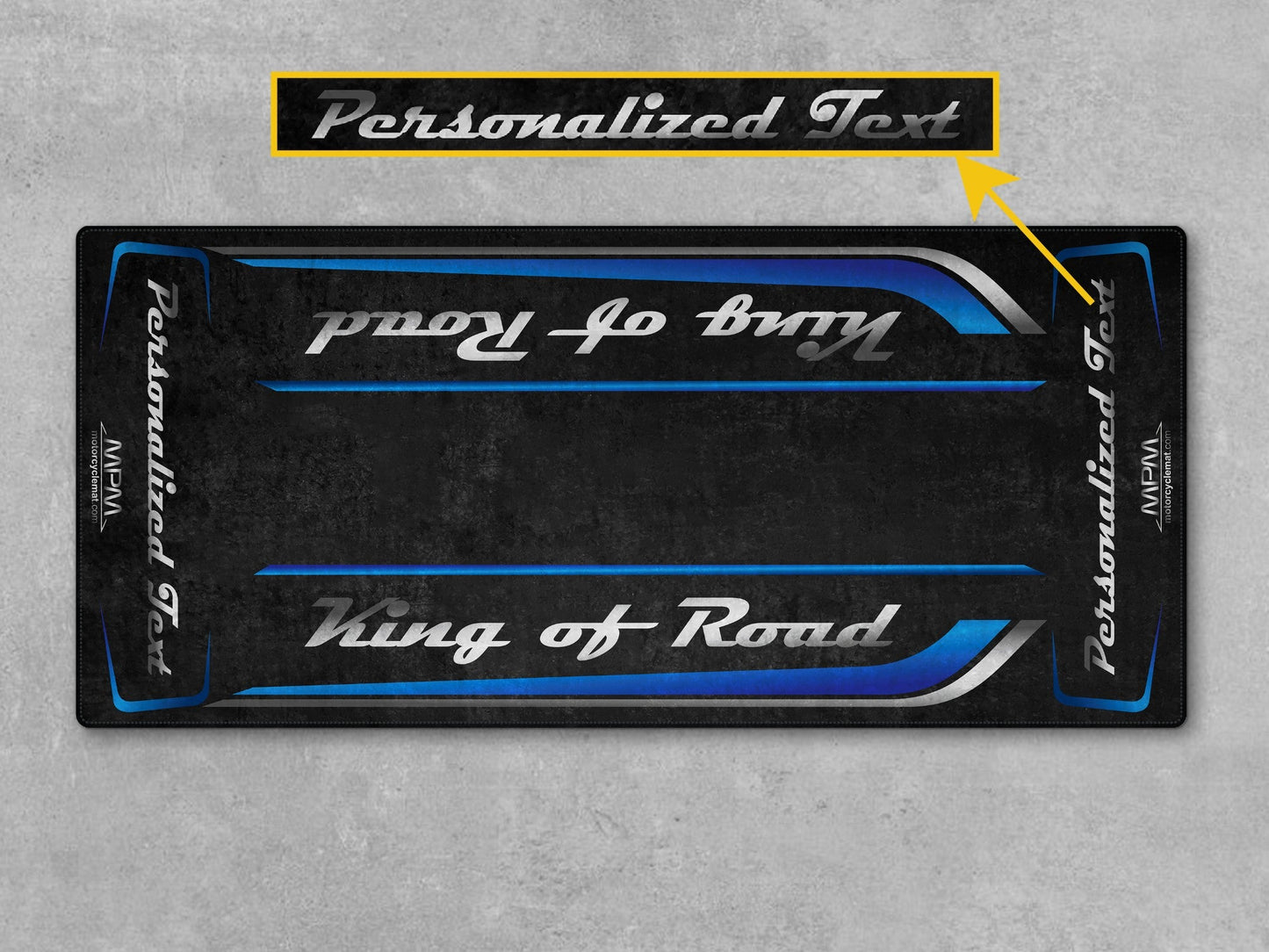 MPM Motorcycle Mat for Cruiser Motorcycle "King of Road" - MM7342