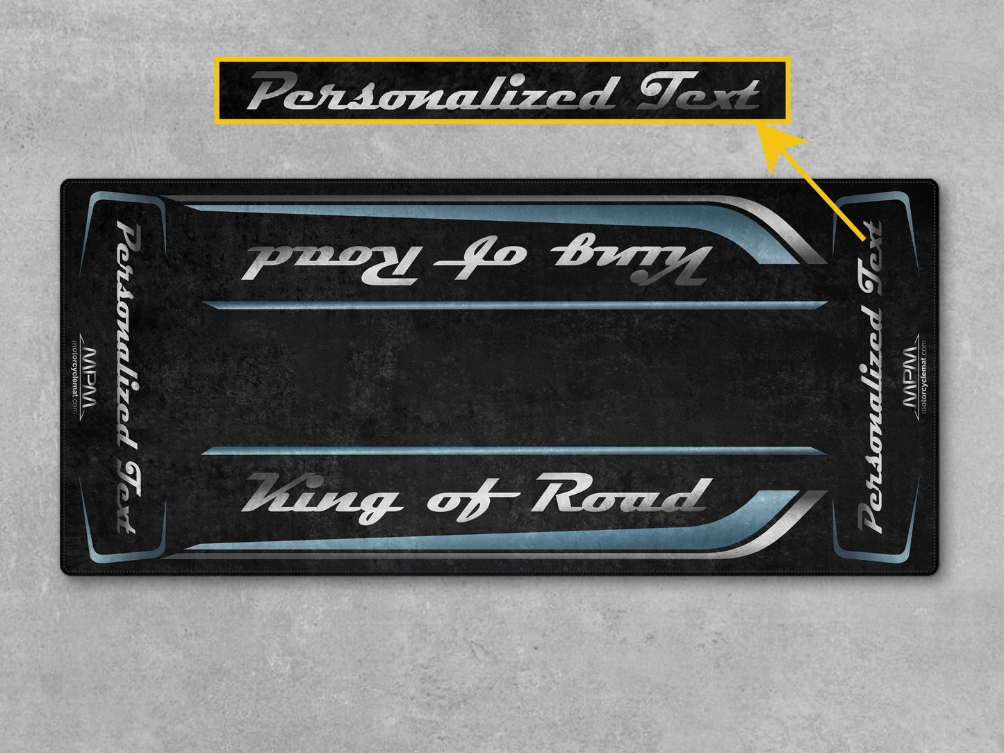 MPM Motorcycle Mat for Cruiser Motorcycle "King of Road" - MM7342