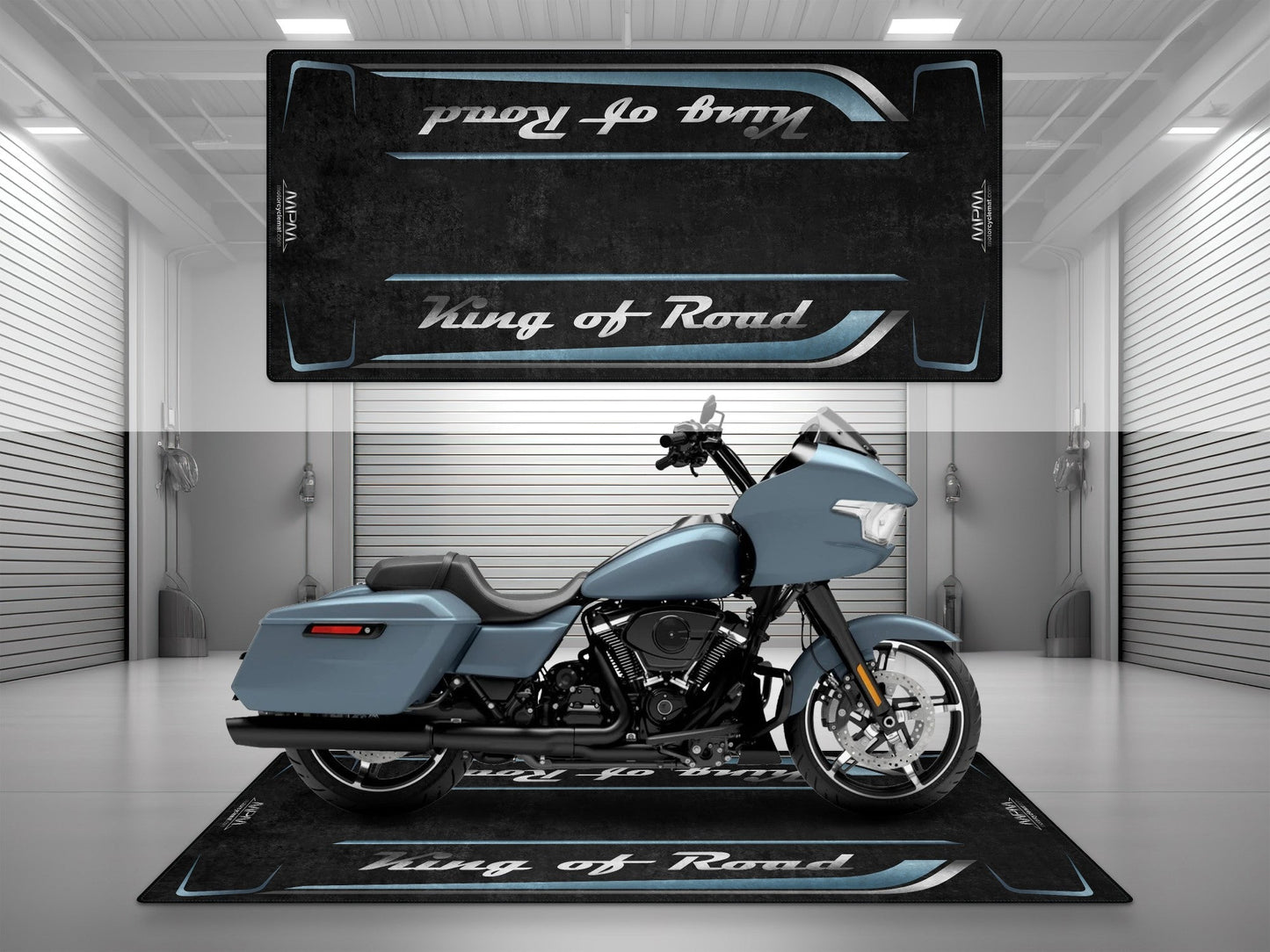 MPM Motorcycle Mat for Cruiser Motorcycle "King of Road" - MM7342
