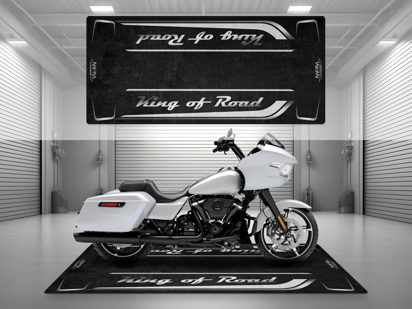 MPM Motorcycle Mat for Cruiser Motorcycle "King of Road" - MM7342