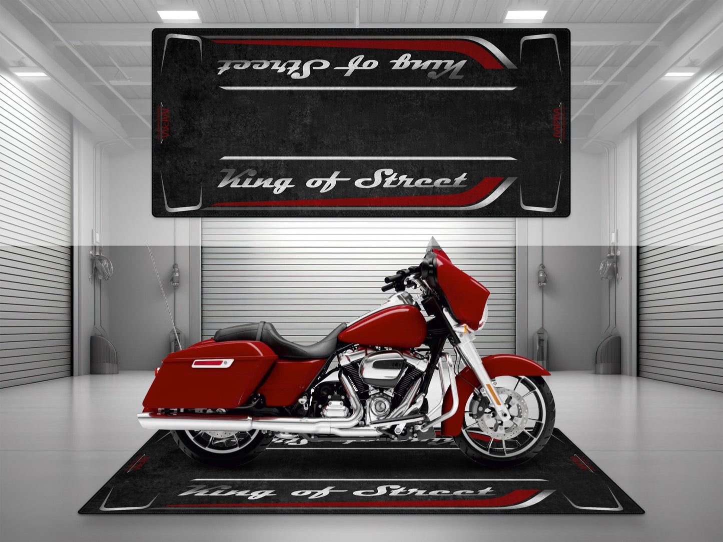 MPM Motorcycle Mat for Cruiser Motorcycle "King of Street" - MM7343