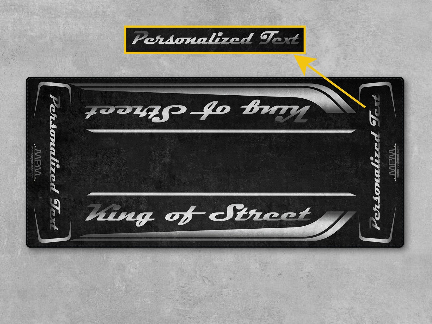 MPM Motorcycle Mat for Cruiser Motorcycle "King of Street" - MM7343
